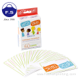 Custom CMYK Printing Coated Paper Flash Cards Educational